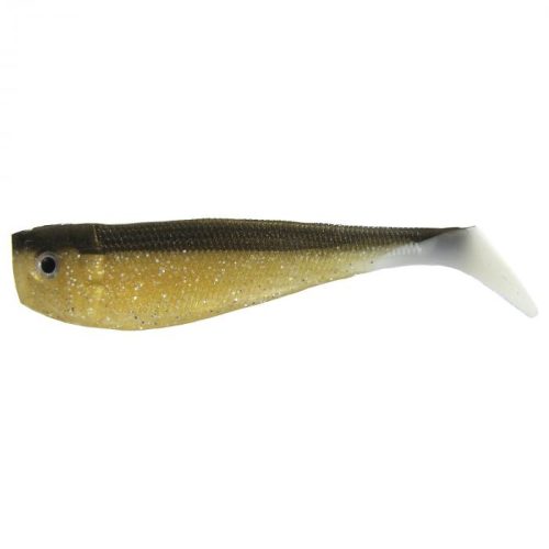 Nevis Action Shad Gumihal 9cm Fekete-Mustár Flitter