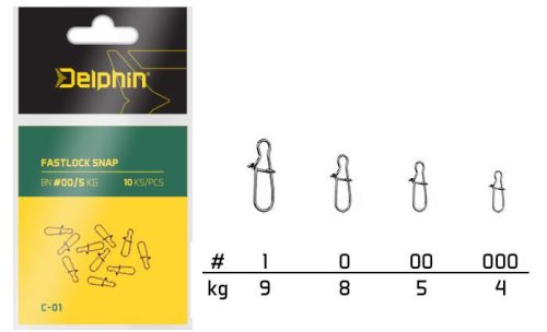 Delphin C-01 Fastlock Snap Kapocs 0