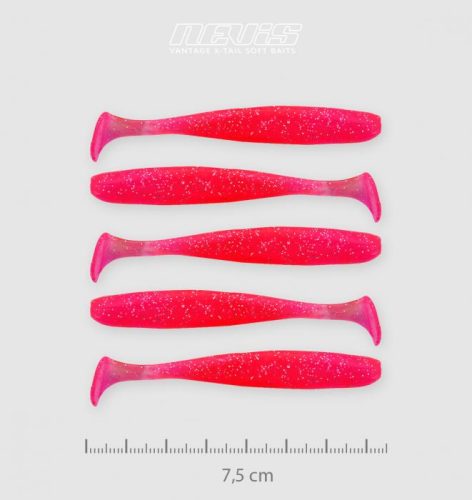 Nevis Vantage Shad Gumihal Pink-Flitter 7,5cm