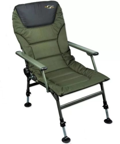 Carp spirit padded level chair with arms fotel 100kg