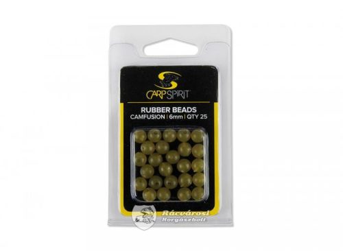 Carp Spirit Gumigyöngy Zöld 6mm 25db/cs