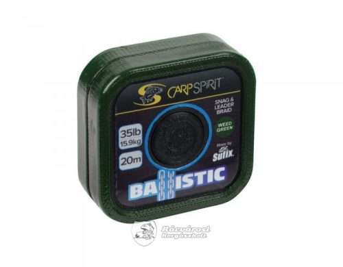 Sufix CarpSpirit Ballistic Green fonott előke zsinór 20m 35lb