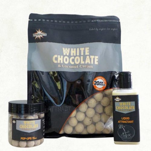 Dynamite Baits White Chocolate&Coconut Cream Bojli 1kg 15mm (DY652)