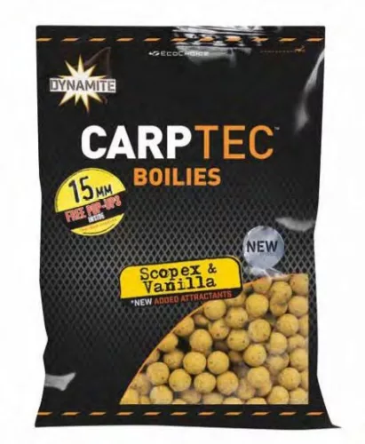 Dynamite Baits CarpTec scopex-vaníllia bojli 15mm 1kg
