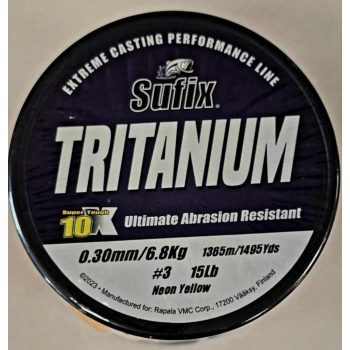   Sufix Tritánium monofil horgász zsinór 770m 0,40mm Neon yellow
