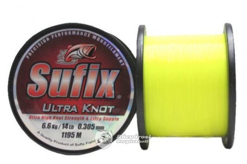 Sufix Ultra Knot Yellow/Orange Monofil Zsinór 1680m 0,255mm