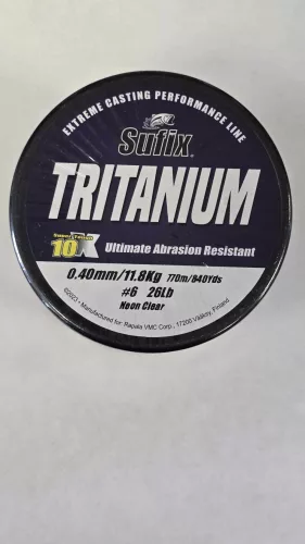 Sufix Tritánium neon clear monofil horgász zsinór 0,37mm 895m