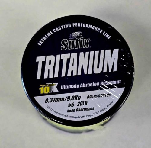 Sufix Tritánium neon chartreuse monofil horgász zsinór 0,30mm 1365m
