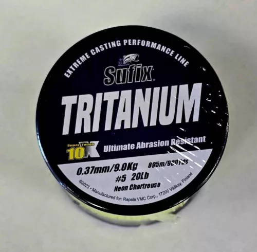 Sufix Tritánium neon chartreuse monofil horgász zsinór 0,33mm 1095m