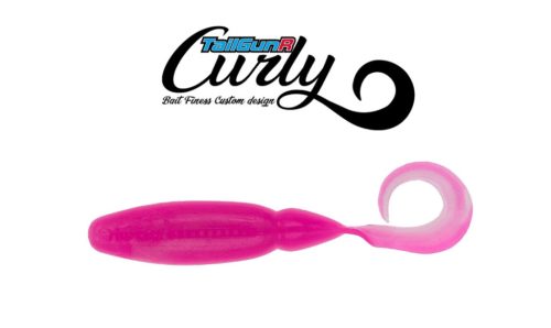 Biwaa Tailgunr Curly Gumihal 9cm Pink Ice 304