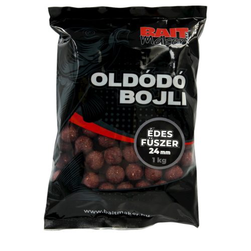 Baitmaker oldódó bojli édes fűszer 24mm 1kg 