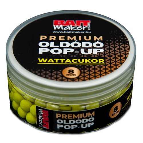 Baitmaker premium oldódó pop up wattacukor 8mm 20g 