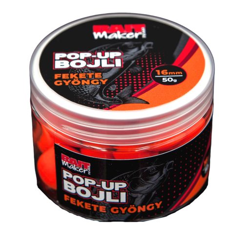 Baitmaker pop up bojli fekete gyöngy 16mm 50g