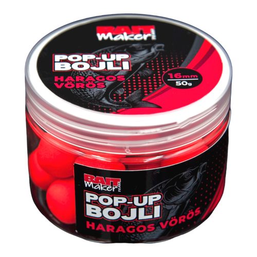 Baitmaker pop up bojli haragos vörös 16mm 50g