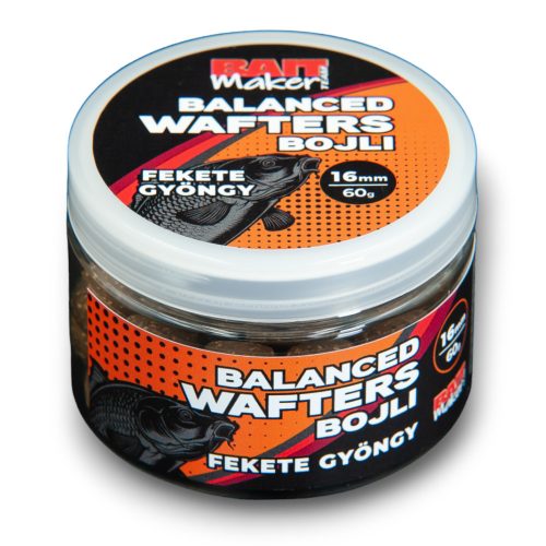 Baitmaker Balanced Wafter Bojli Fekete Gyöngy 16mm 60g