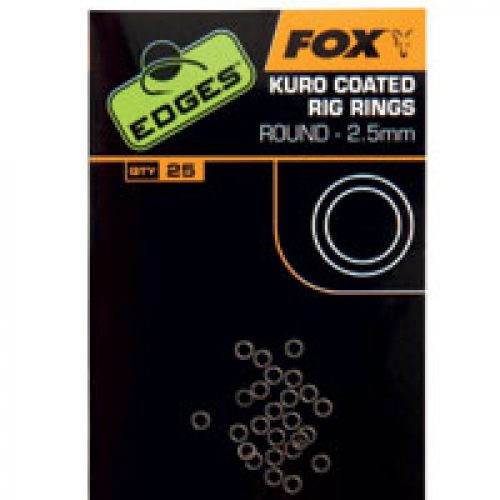 Fox Edges Kuro Coated Rig Ring Acélkarika 2,5mm