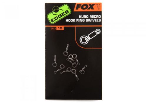 Fox Edges Kuro Micro Hook Ring Swivels Horog Forgó