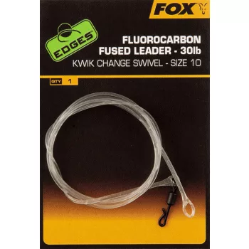   Fox Edges Fluorocarbon Fused Leader 30lb 7-es Kwik Chnage Forgóval