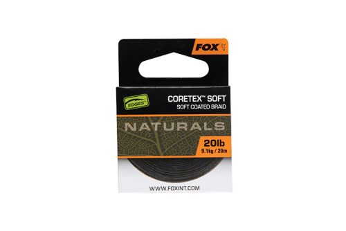 Fox edges naturals coretex soft fonott előkezsinór 20m 20lb