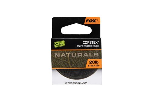 Fox edges naturals coretex fonott előkezsinór 20m 20lb