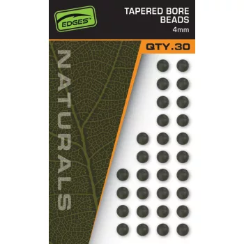 Fox edges naturals tapered bore beads 4mm