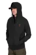 Fox collection lw hoody black&orange kapucnis cipzáras pulóver M