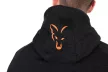 Fox collection lw hoody black&orange kapucnis cipzáras pulóver L