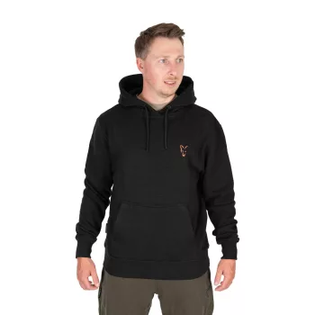 Fox collection hoodie black&orange kapucnis pulóver XXL