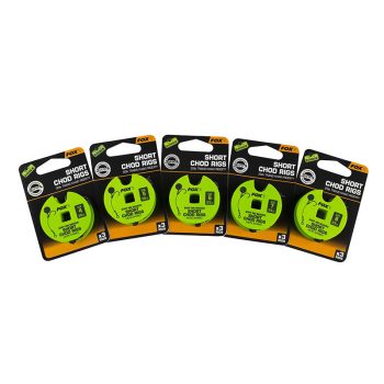 FOX Edges Stif Short Chod Rig Előkötött Horog 25lb Size 6