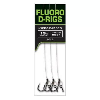 Fox carp ready fluoro D rigs 4-es horoggal