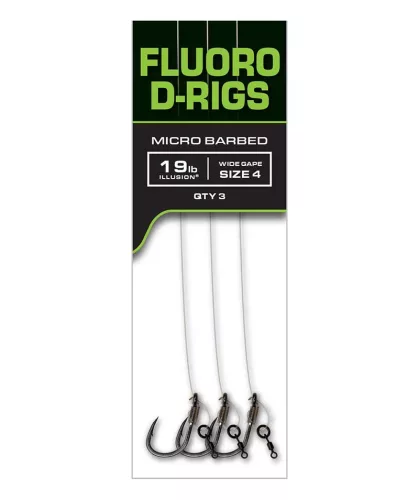 Fox carp ready fluoro D rigs 6-es horoggal