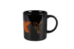 Fox collection mug black/orange pohár 350ml