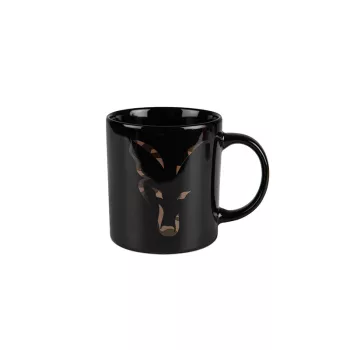 Fox black and camo head ceramic mug kerámia bögre 350ml