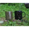 Fox black and camo head ceramic mug kerámia bögre 350ml