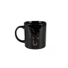 Fox black and camo head ceramic mug kerámia bögre 350ml