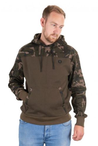 FOX Khaki/Camo Hoody Pulóver M-es