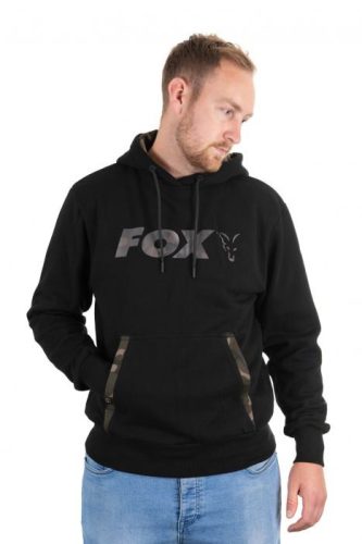 FOX Black/Camo Print Hoody Pulóver XXL-es