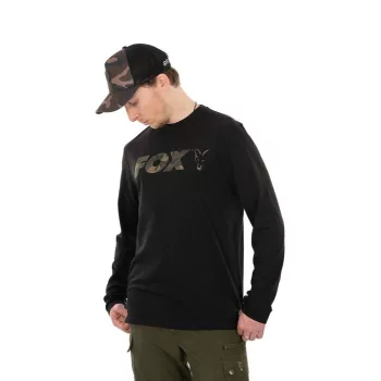 FOX Black/Camo Raglan Hosszú Ujjú Póló XXL-es