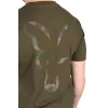 Fox khaki large print t rövid ujjú póló XXL