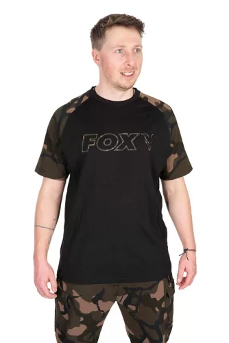 Fox black/camo outline t-shirt rövid ujjú póló XXXL