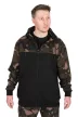 Fox lw black/camo split zip hoody kapucnis cipzáros pulóver M