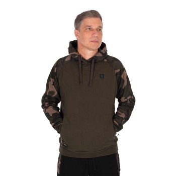 FOX khaki/camou premium hoody 310 kapucnis pulóver M