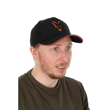 Fox collection baseball cap black&orange baseball sapka