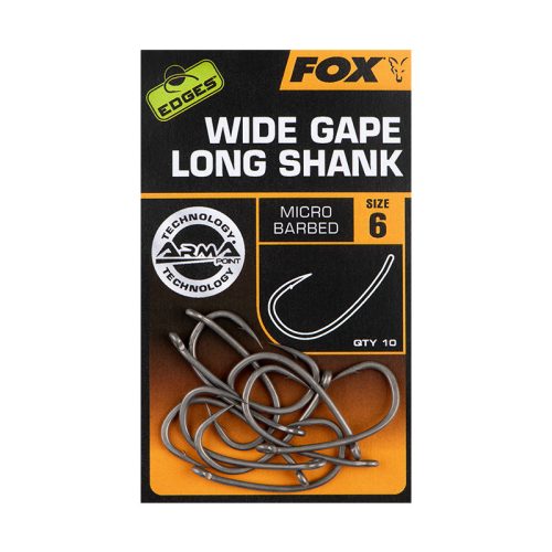 Fox Wide Gape long shank horog 5