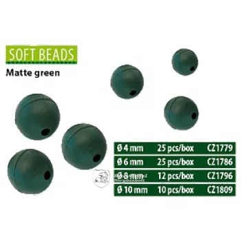 Carp Zoom Gumigolyó Ütköző Ø 10 mm 10 db Matt Zöld