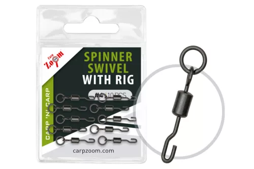 Carp zoom spinner swivel mikrogyűrűs gyorskapocs 7-es