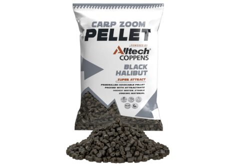 Carp zoom black halibut pellet fúrt 800g 15mm