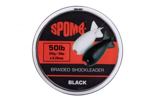 Spomb Braided Shockleader Black Spomb Fonott Zsinór 50m 0.26mm