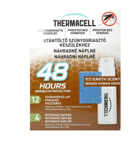 ThermaCell E-4 földszagú szúnyogriasztó utántöltő 48 órás
