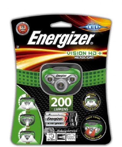 Energizer Vision HD+ fejlámpa (200 lumen)